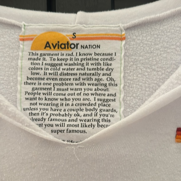 Good condition Aviator Nation Hoodie. 2 front pockets. Size small. - Picture 2 of 4